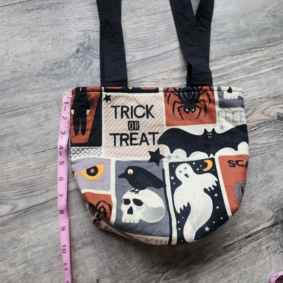 Halloween Trick or Treat Ghost Bat Spooky Handmade Handbag - Picture 3 of 8
